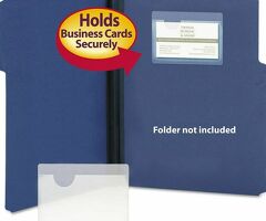 Smead Self-Adhesive Poly Pockets Top Load 4 1/16 Clear 100/Box 68123