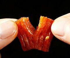 Hunan Shuangjiao, Spicy Strip] 2 Bags of Hunan Shuangjiao Gluten Spicy Strip - Childhood Snacks 250g