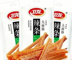 Weilong Big Tapioca Sticks 106g per bag, Spicy Snack for Relaxation and Craving Satisfaction