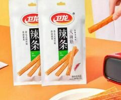 Weilong Big Tapioca Sticks 106g per bag, Spicy Snack for Relaxation and Craving Satisfaction